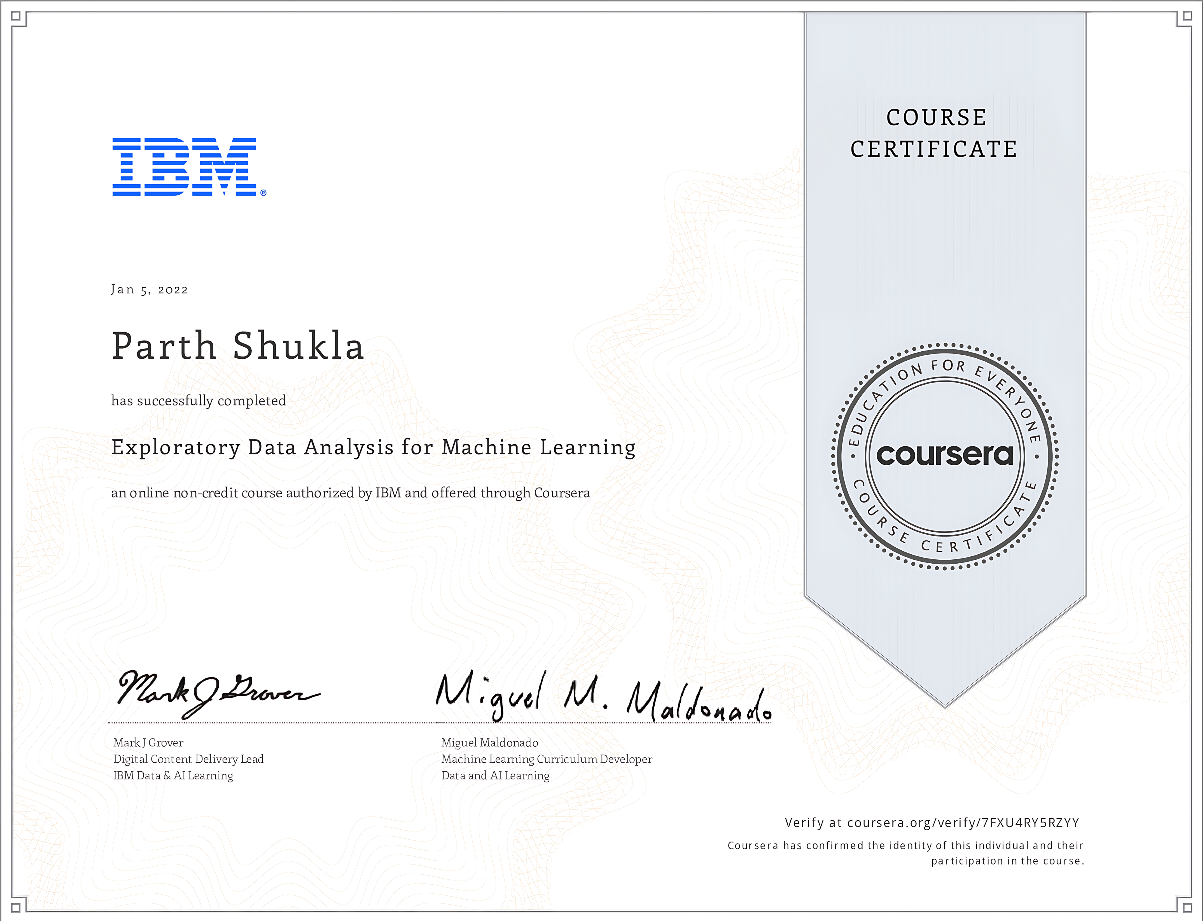 EDA for Machine Learning – Coursera