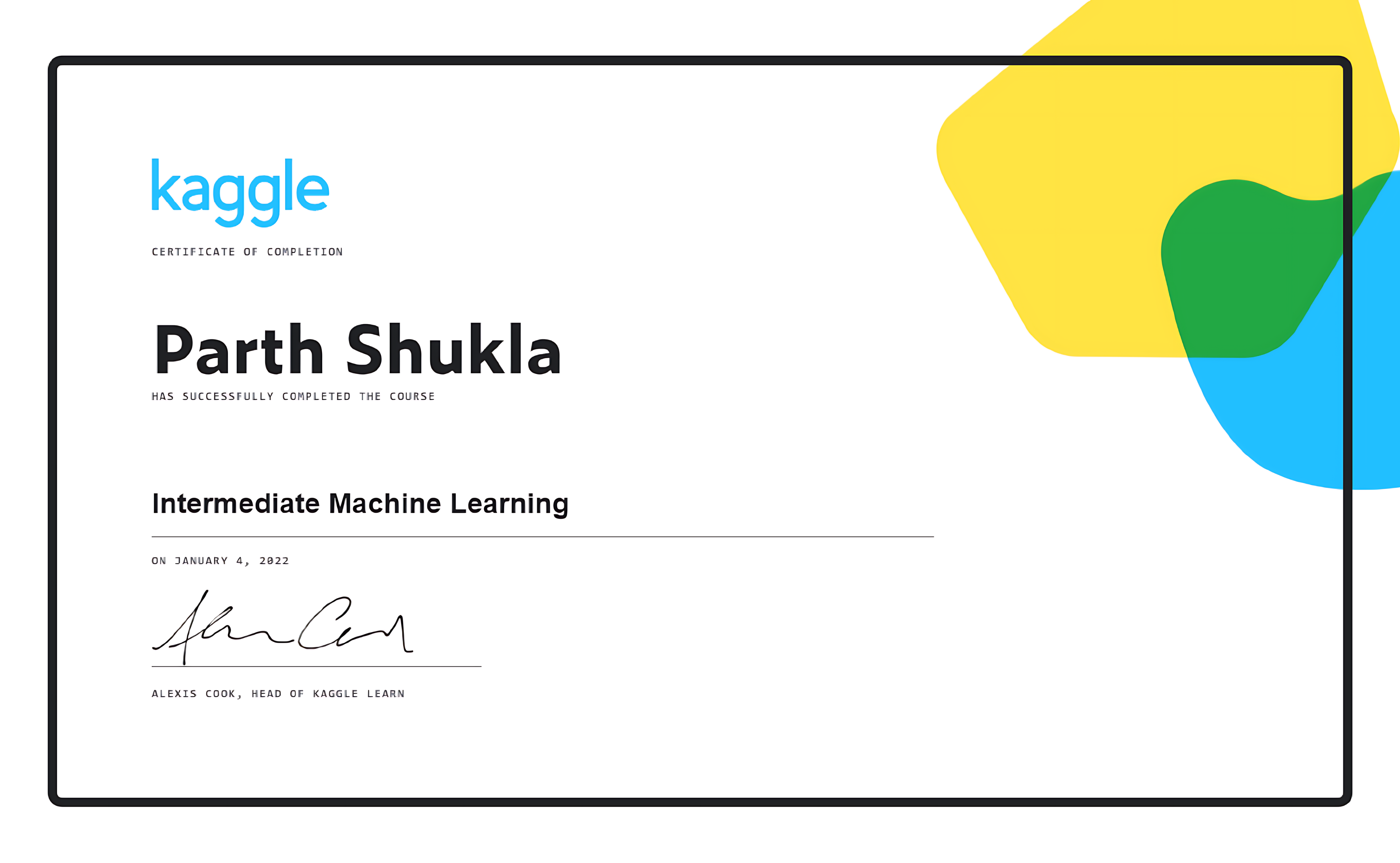 Intermediate ML – Kaggle