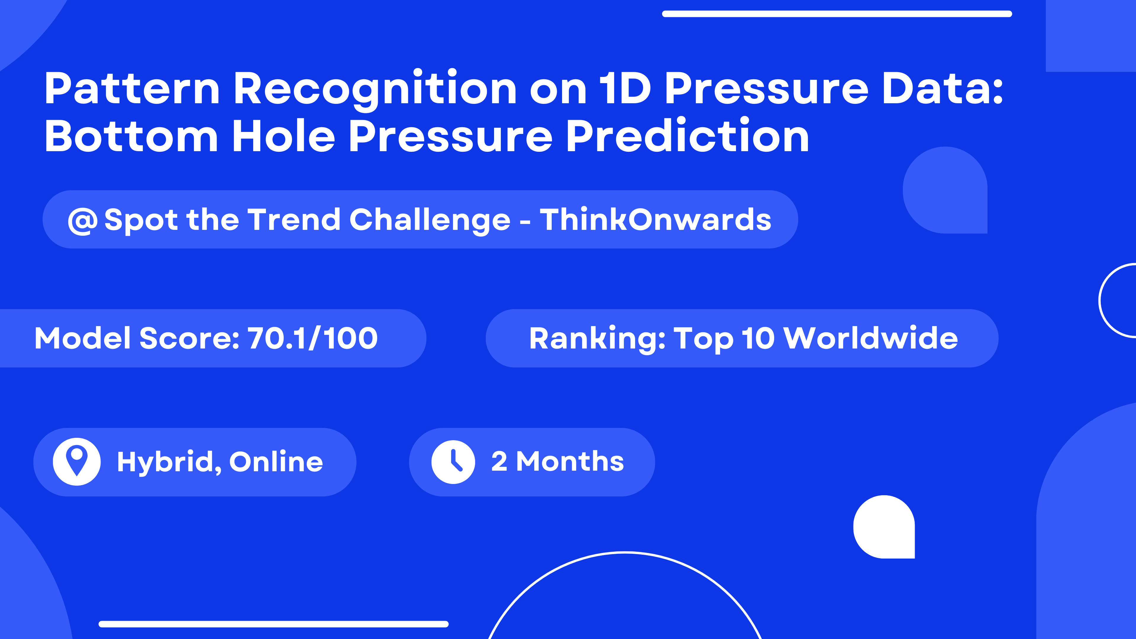 Pattern Recognition on 1D Pressure Data: Bottom Hole Pressure Prediction